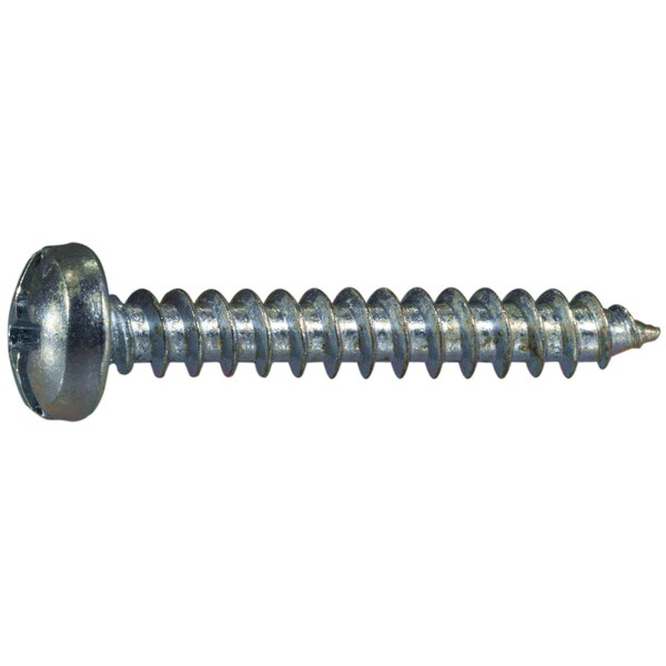 Midwest Fastener Sheet Metal Screw, #10 x 1-1/4 in, Zinc Plated Steel Pan Head Combination Phillips/Slotted Drive 67626 - main